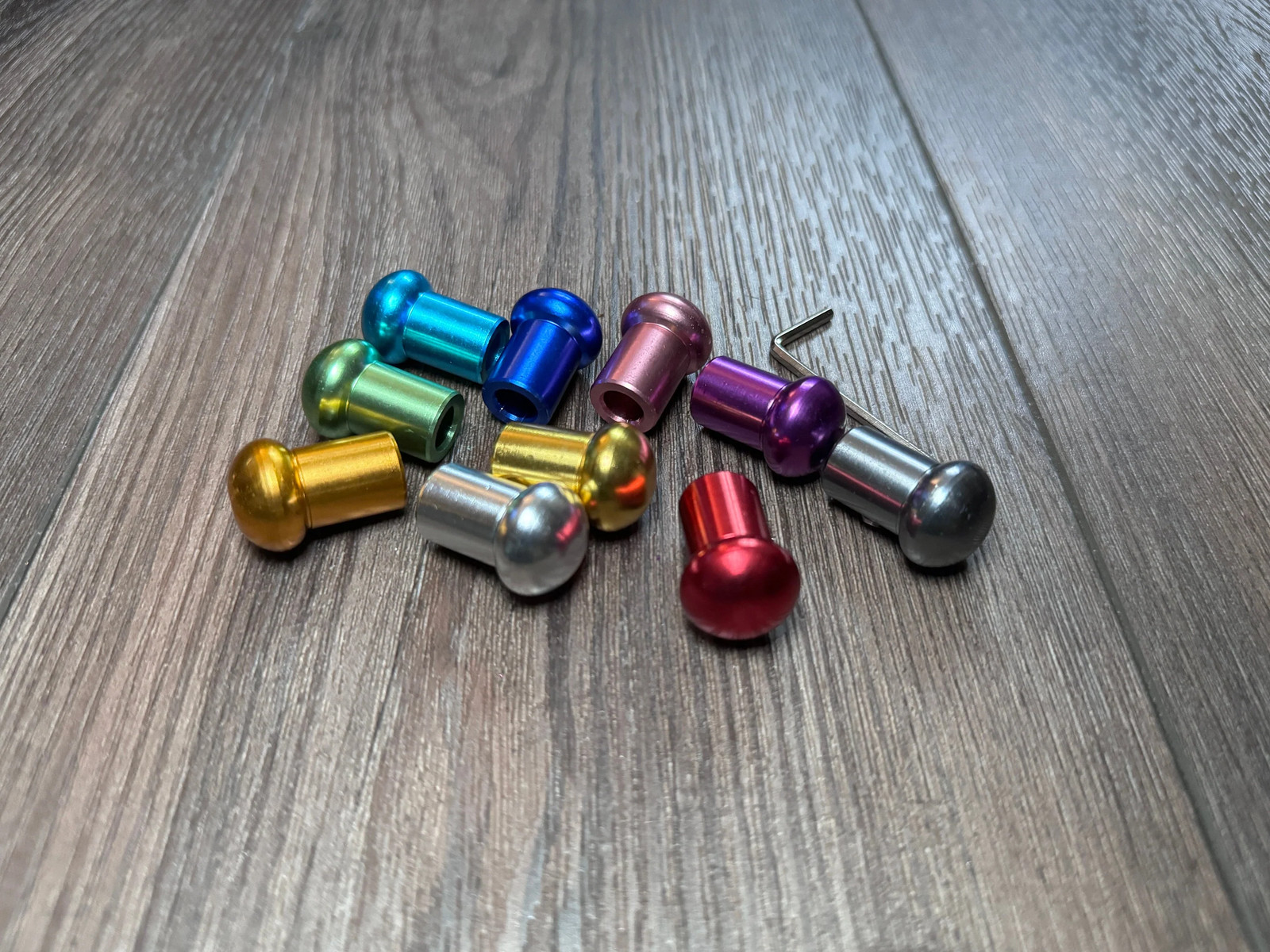 10pc Multicolor Tuning Fork Attenuator Bead Set - Activator Options