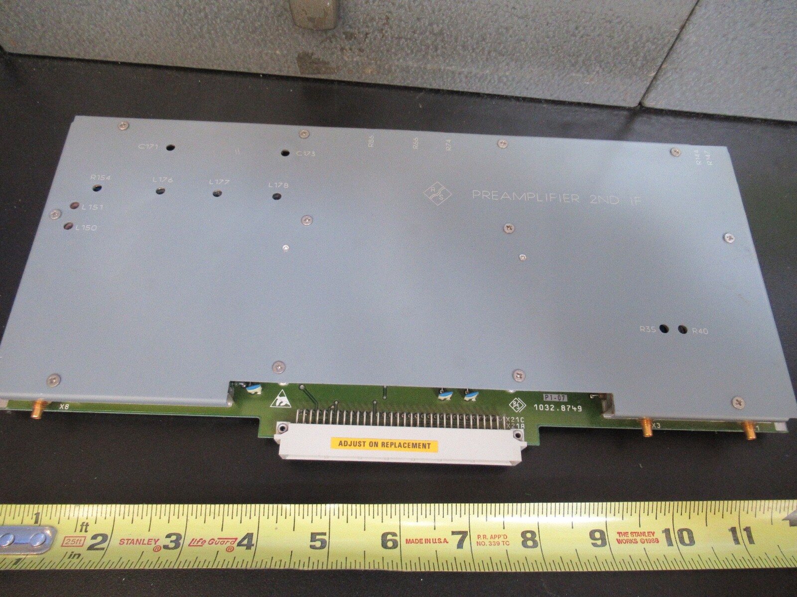 BOARD for ROHDE & SCHWARZ EMI RECEIVER PREAMPLIFIER 2ND IF 1032.8749.02 &B5-A-05