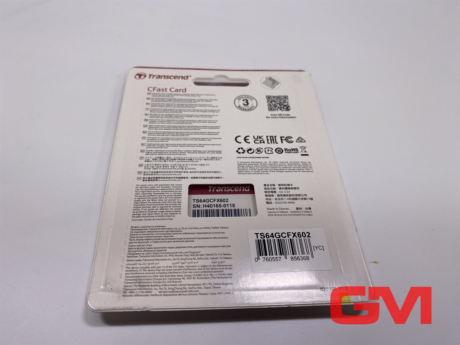 Transcend Flash Memory Card TS64GCFX602 CFast 602 64GB