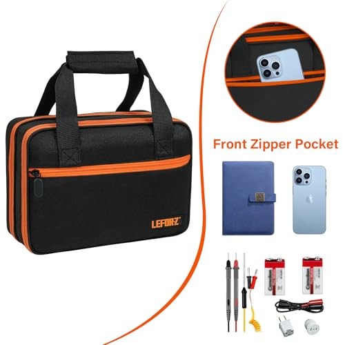 Carrying Case Compatible with Klein Tools ET310 AC/80101/80016 Black & Orange
