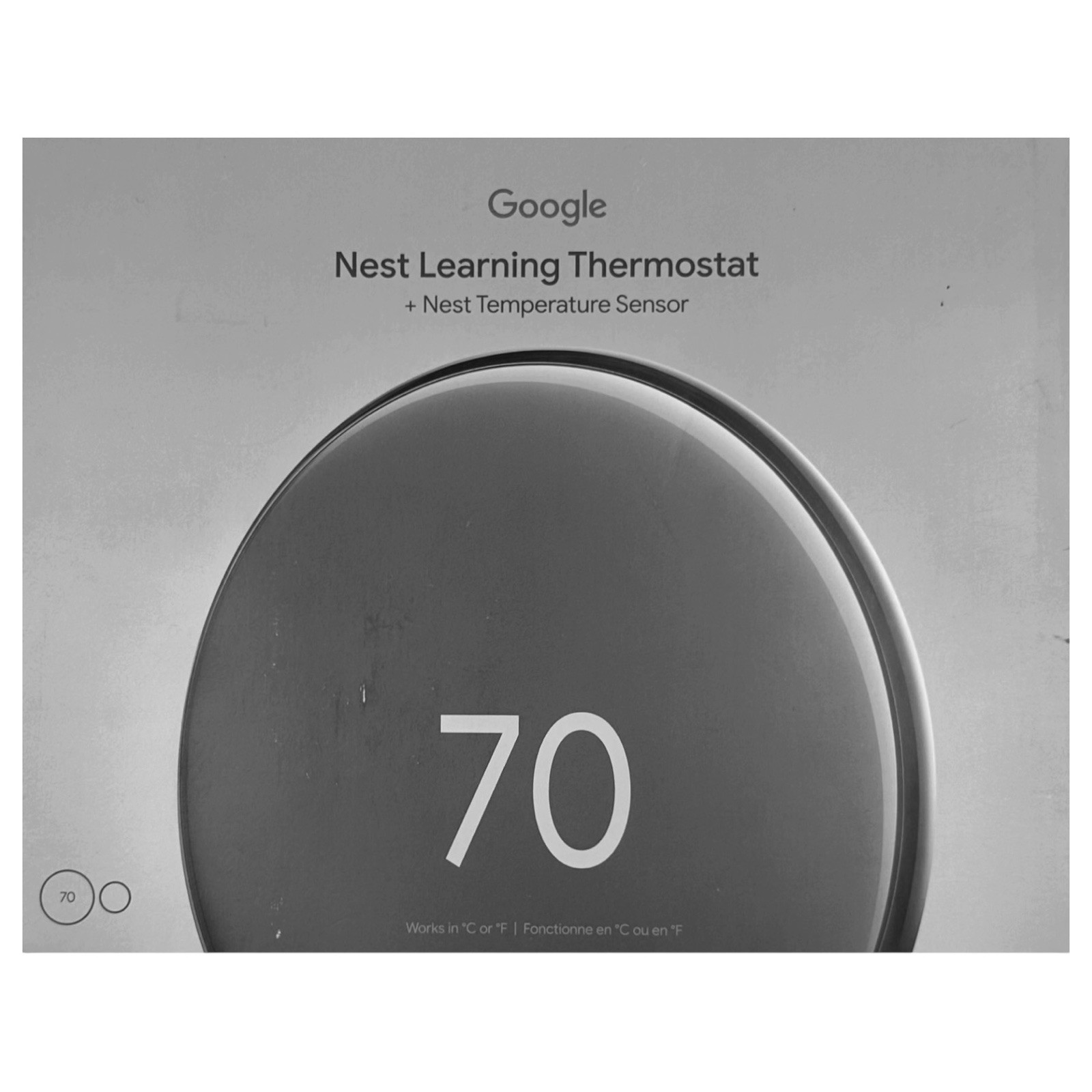 Google Nest Learning Thermostat 4th Gen Silver + Temperature Sensor (READ) 2