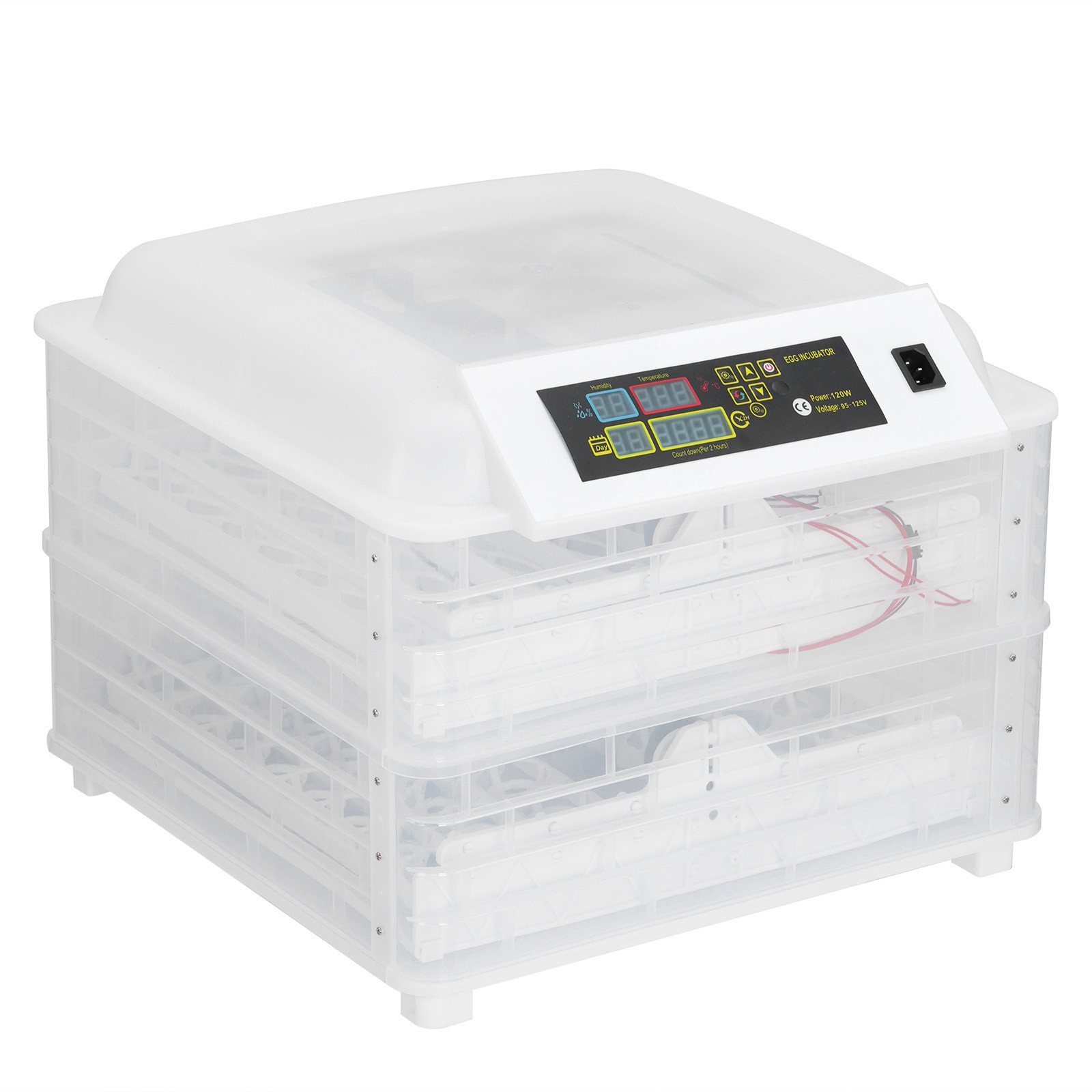 112 Egg Incubator Fully Automatic Poultry Hatcher with Digital PID Temp Control