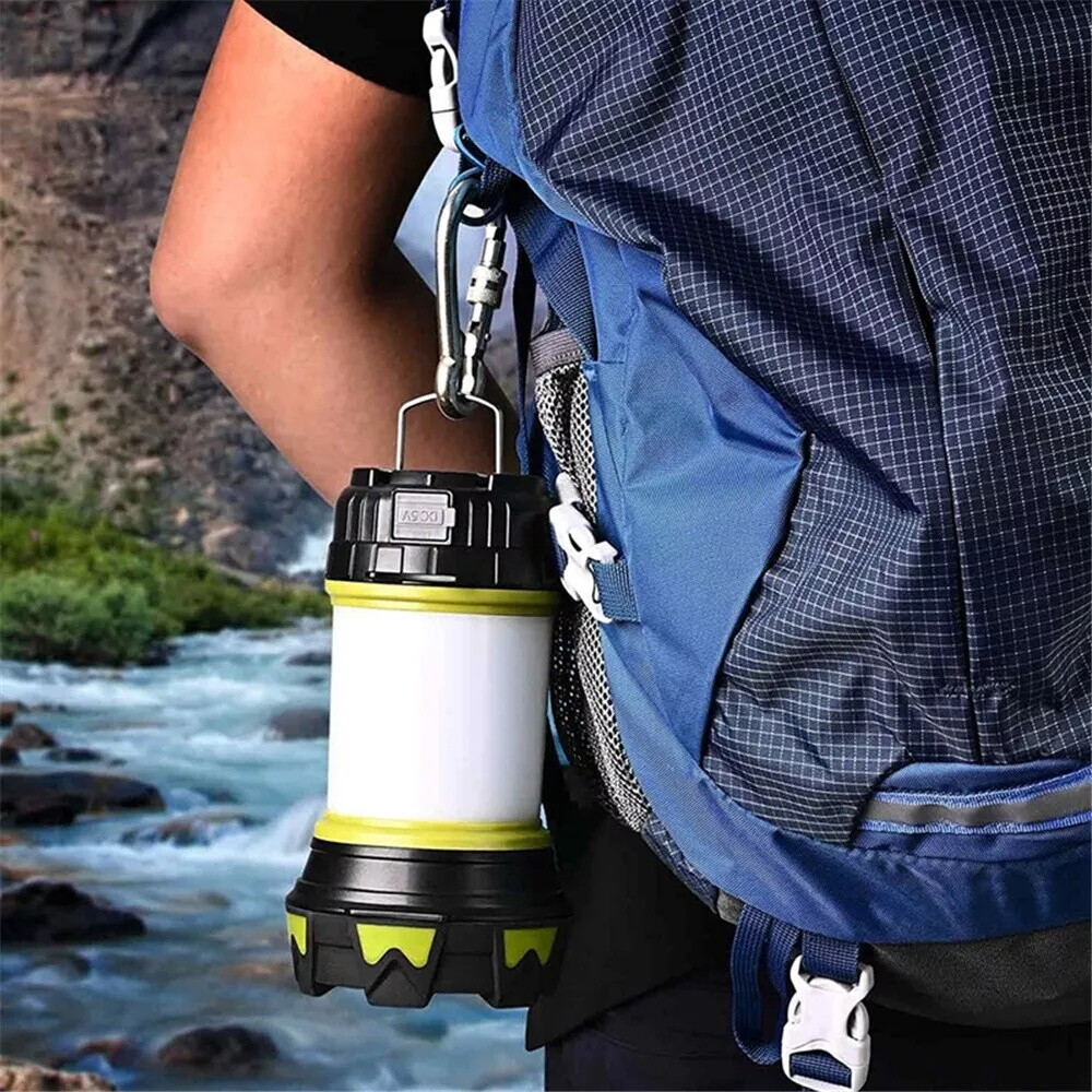 LED Camping USB Lantern Rechargeable Camping Tent Light Lamp Flashlight Portable