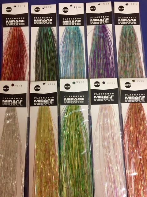 HEDRON MIRAGE FLASHABOU BLEND U PICK COLOR - FLY TYING MATERIAL.SALTWATER, MUSKY