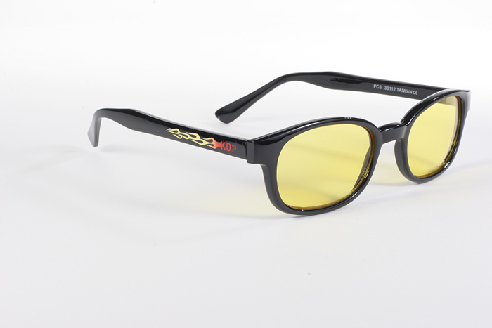 ORIGINAL FLAME KD’S BIKER SUNGLASSES FREE SOFT CASE FLAME FRAME ASSORTED LENS