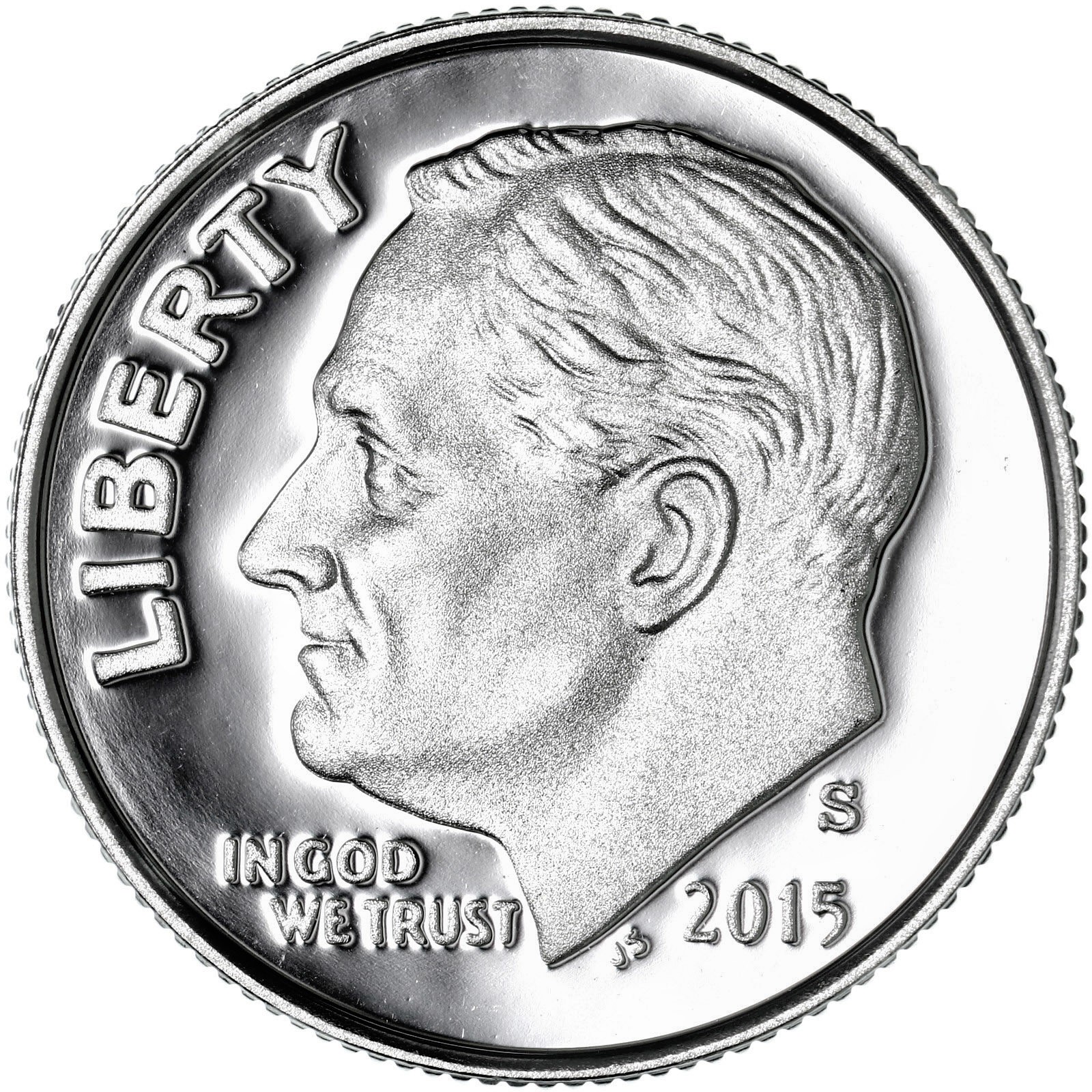 2015 S Roosevelt Dime Gem DCam Proof CN-Clad