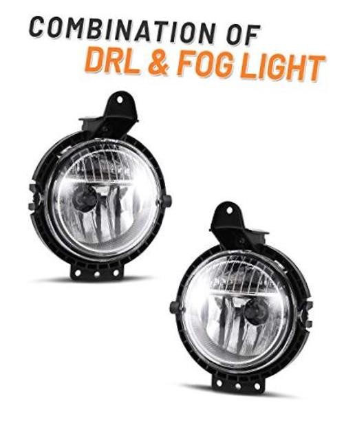Front Bumper Fog Light Assembly for 2007-2015 Mini Cooper R56/Mini Clubman