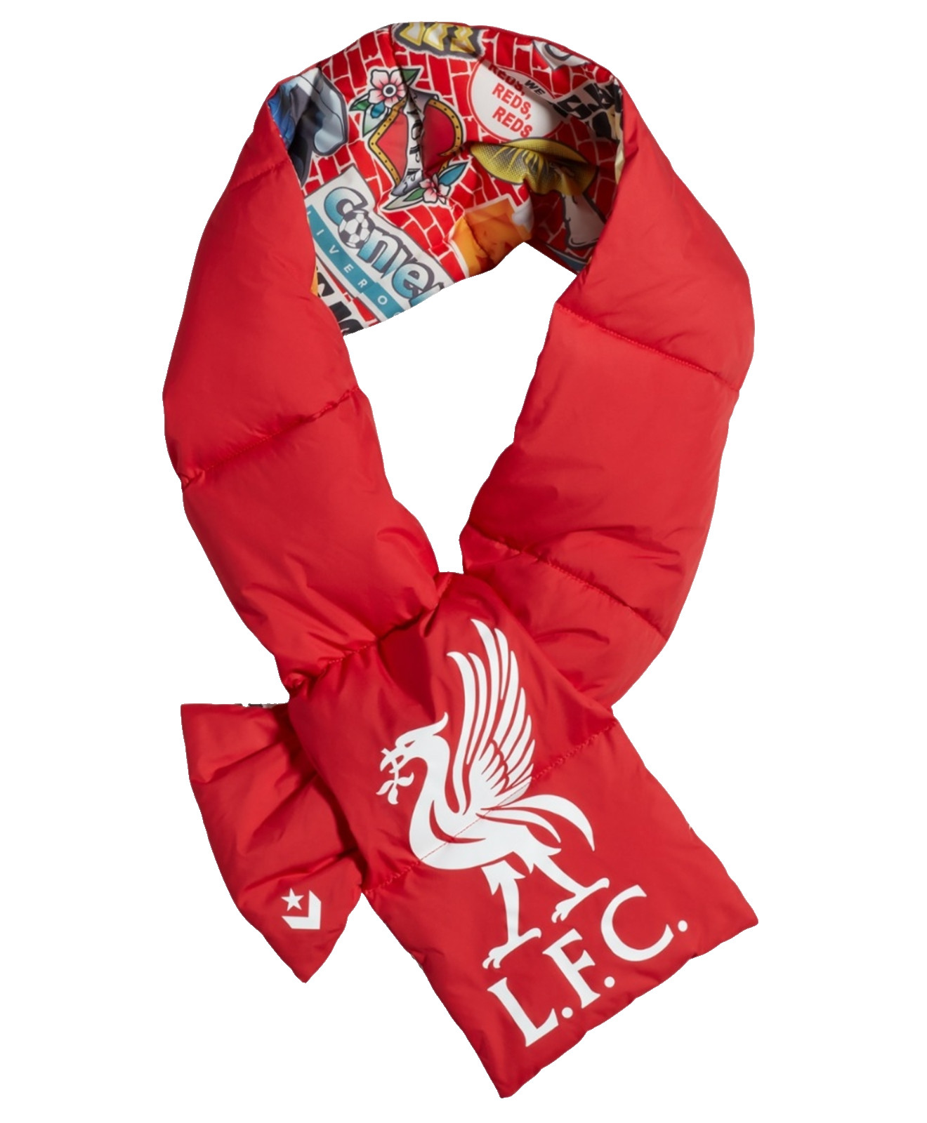 LFC X Converse Unisex Scarf Red  10027914-A01 limited-edition BRAND NEW