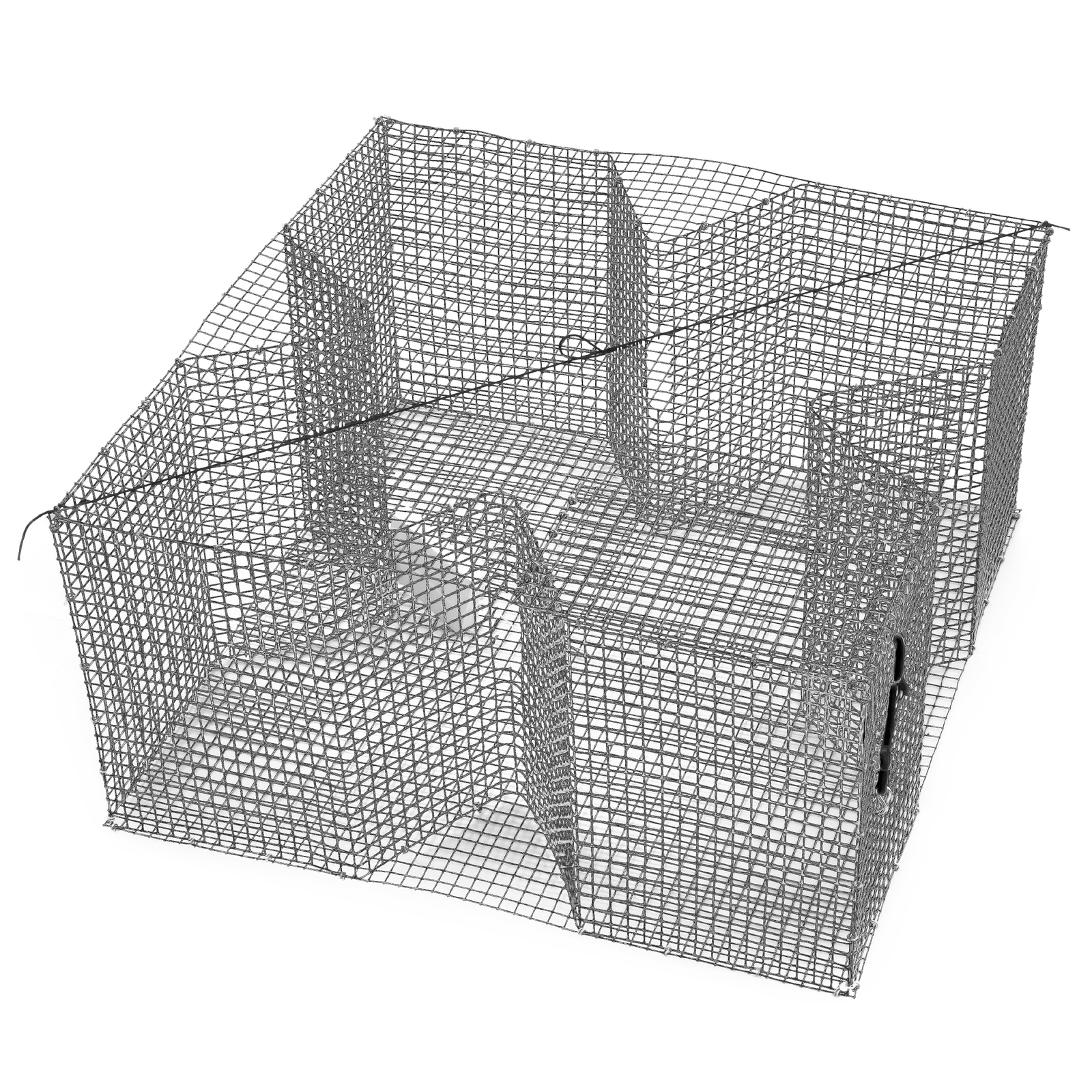 Bait Trap. 24" x 24", 12" deep. Galvanized steel mesh.