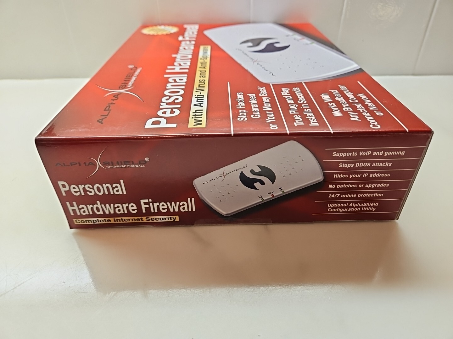 AlphaShield Personal Hardware Network Firewall Panda Platinum Security Sealed