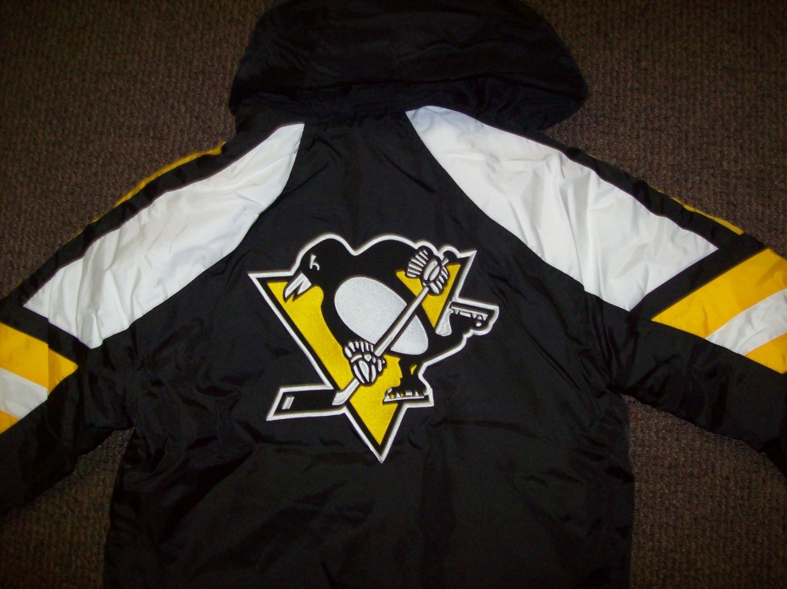 PITTSBURGH PENGUINS STARTER PRO LINE Hooded Parka SMALL, LARGE