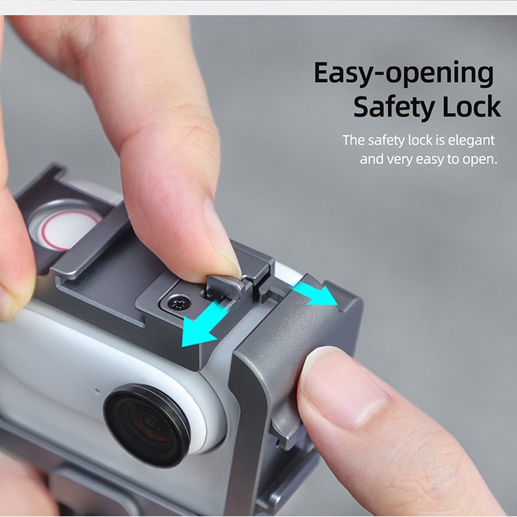 Camera Metal Protective Frame Accessories for Insta360 GO 3 Camera Black