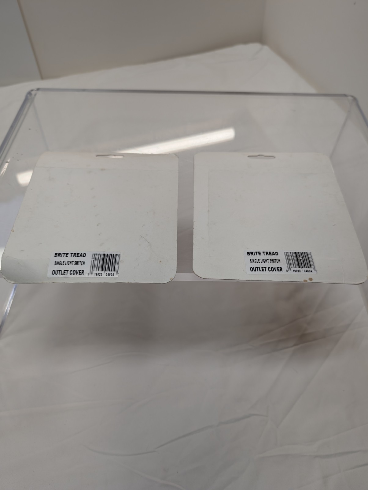 2 PCs DeeZee Brite Tread Outlet Cover. New Unopened Damaged Package