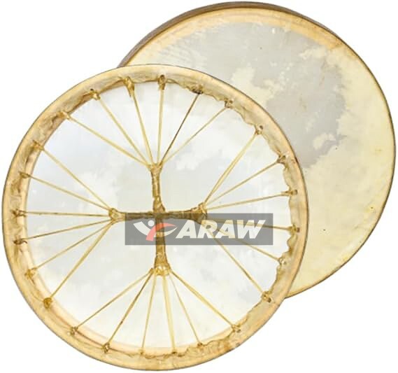 Native American Style shamanic Drum, Buffalo Hide Handmade Drum