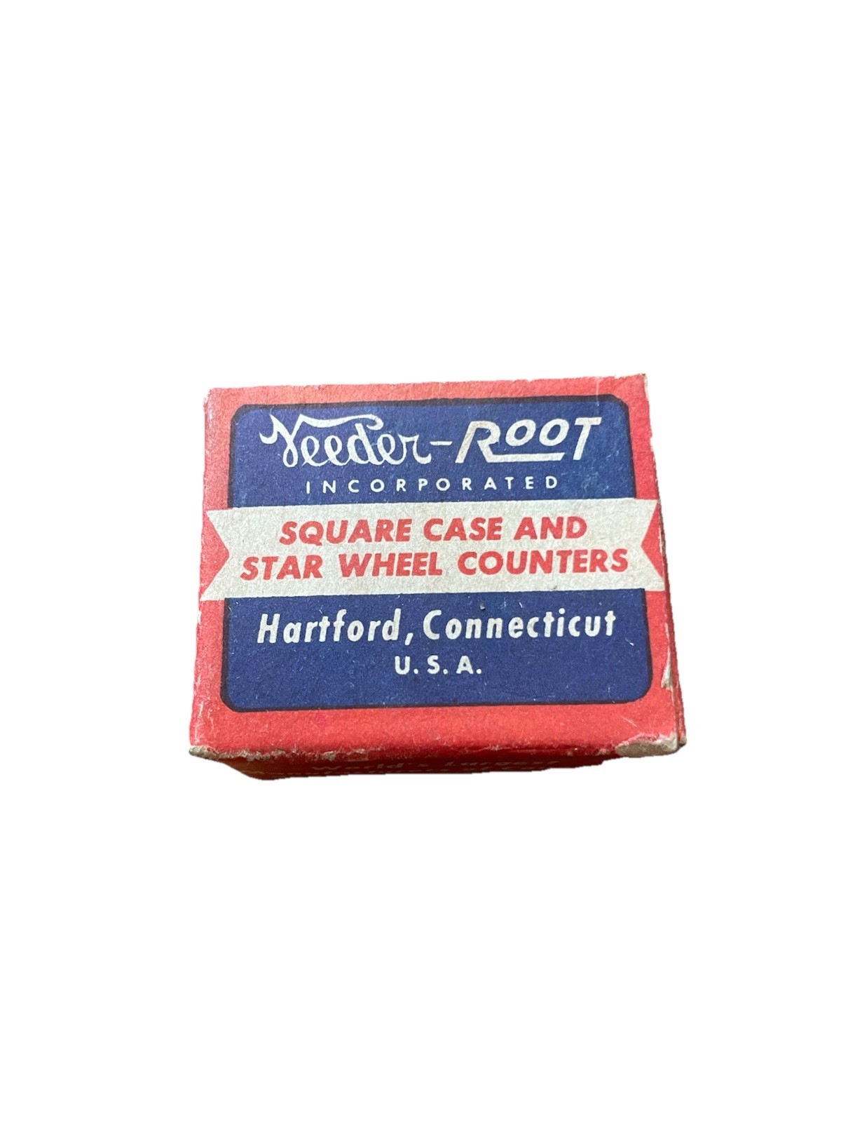 Veeder-Root A114535 Star Wheel Counter NOS 1949 Original Box Wax Paper Screws