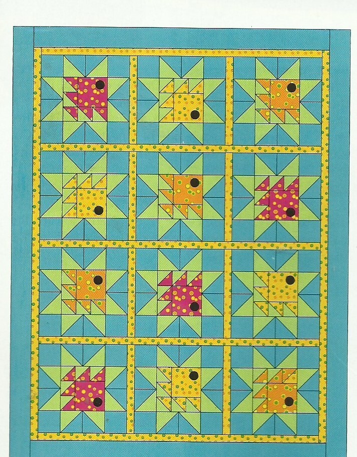 B0117 STARFISH KIDS QUILT PATTERN/INSTRUCTIONS