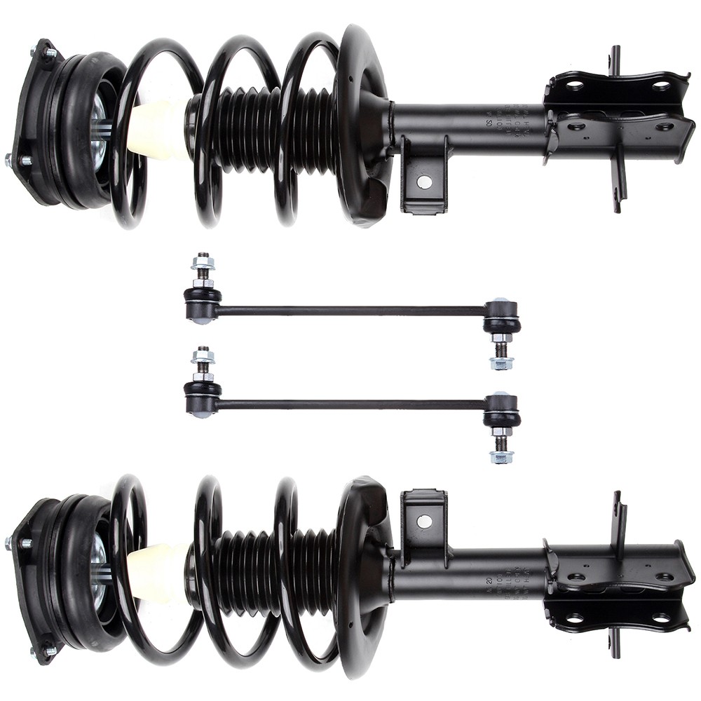 4x Front Complete Struts Sway Bar Links For 2007-2012 Nissan Sentra
