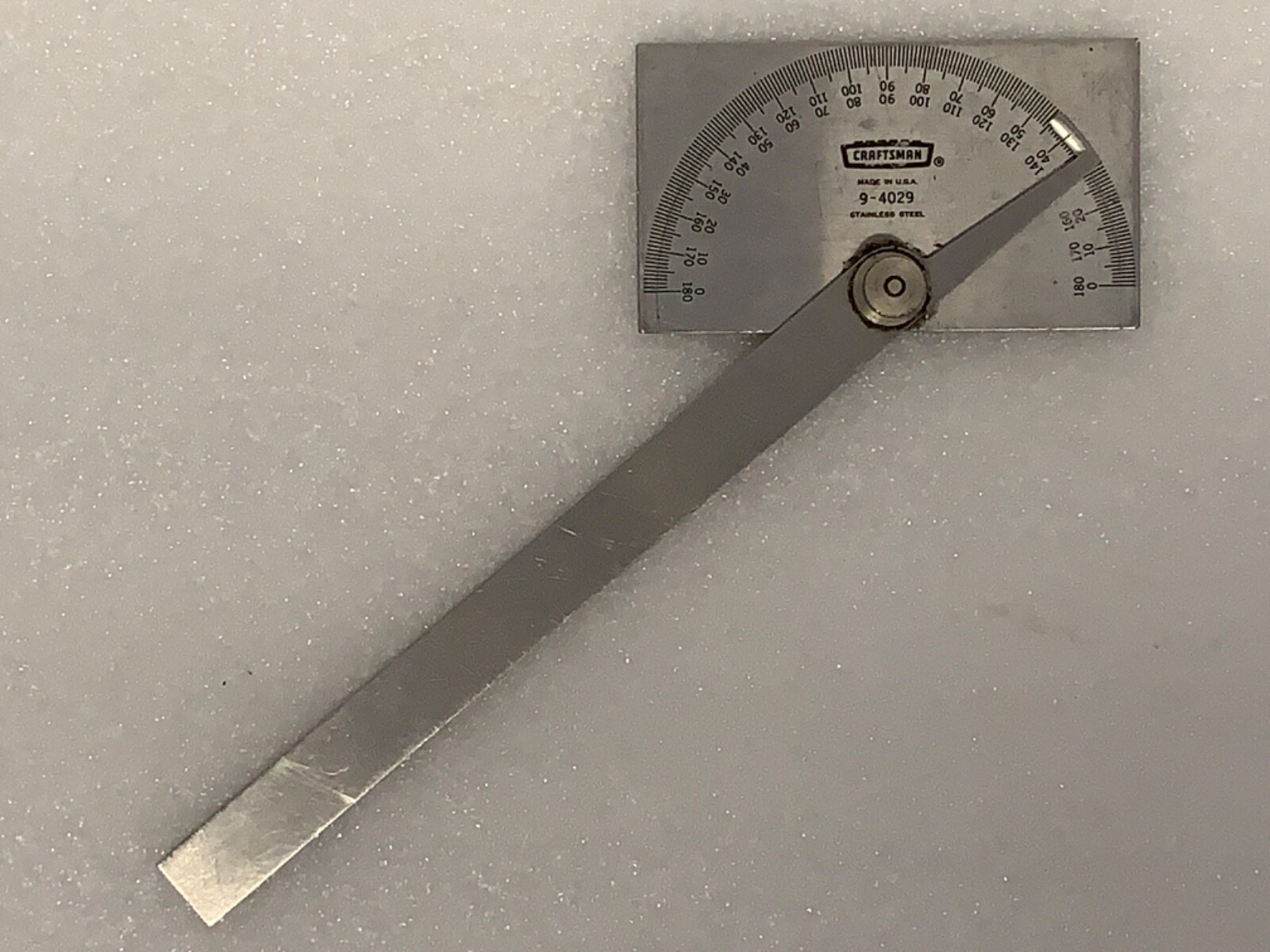 CRAFTSMAN USA 9-4029 MACHINIST PROTRACTOR 8” O.A.L. x 3-3/8” Width 