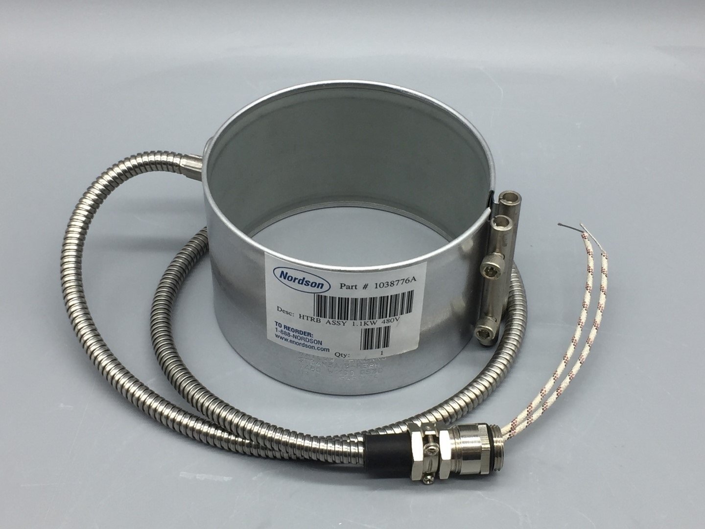 NORDSON/WATLOW 1038776A / STB4N3A13-H38H HOT MELT HEATER HTRB ASSY 1.1KW, 480V