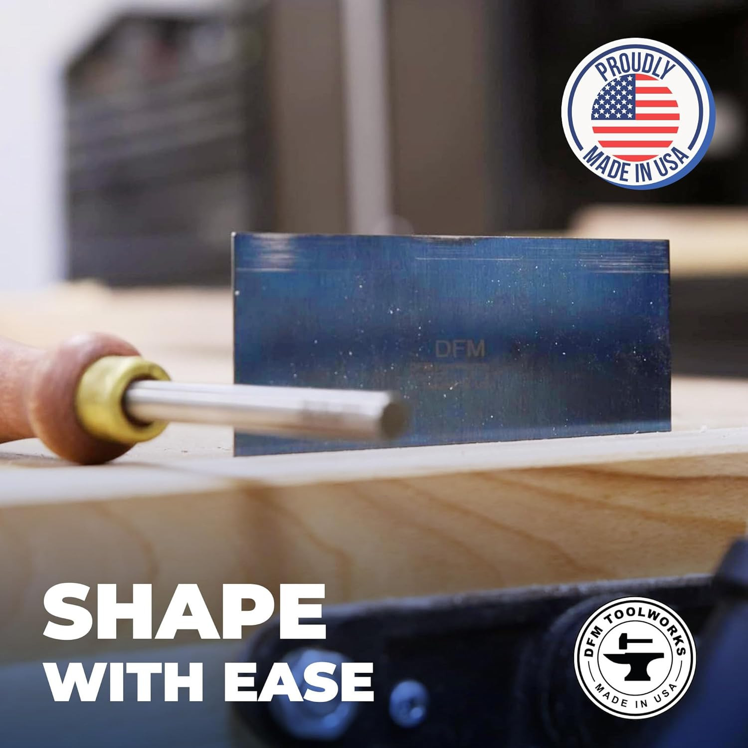DFM Tool Works Rectangle Card Scraper - Precision Cabinet Multi-Use Scraper for