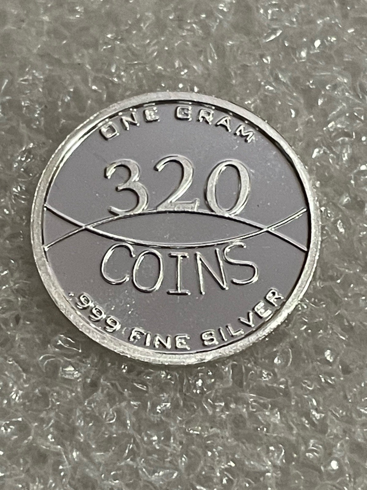 1 Gram .999 Fine Silver, Colorized, Textured Baseball Round!