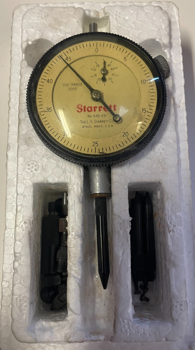 🗽 VINTAGE STARRETT NO640-431 DEPTH INDICATOR