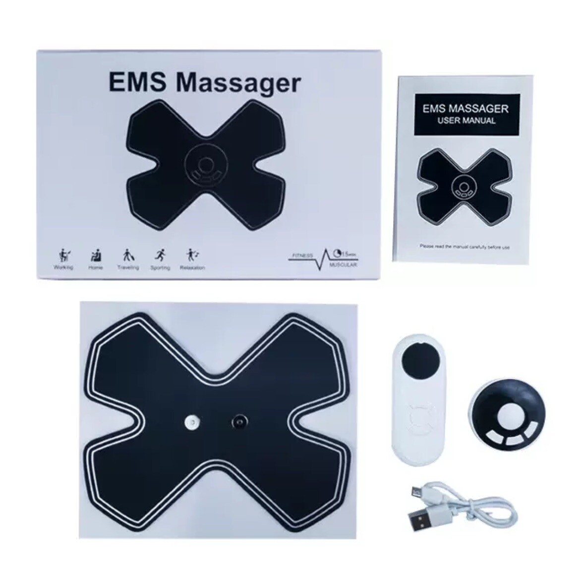 New Electric Wireless Muscle , Buttocks, Hips, Trainer, Abdomen, ABS