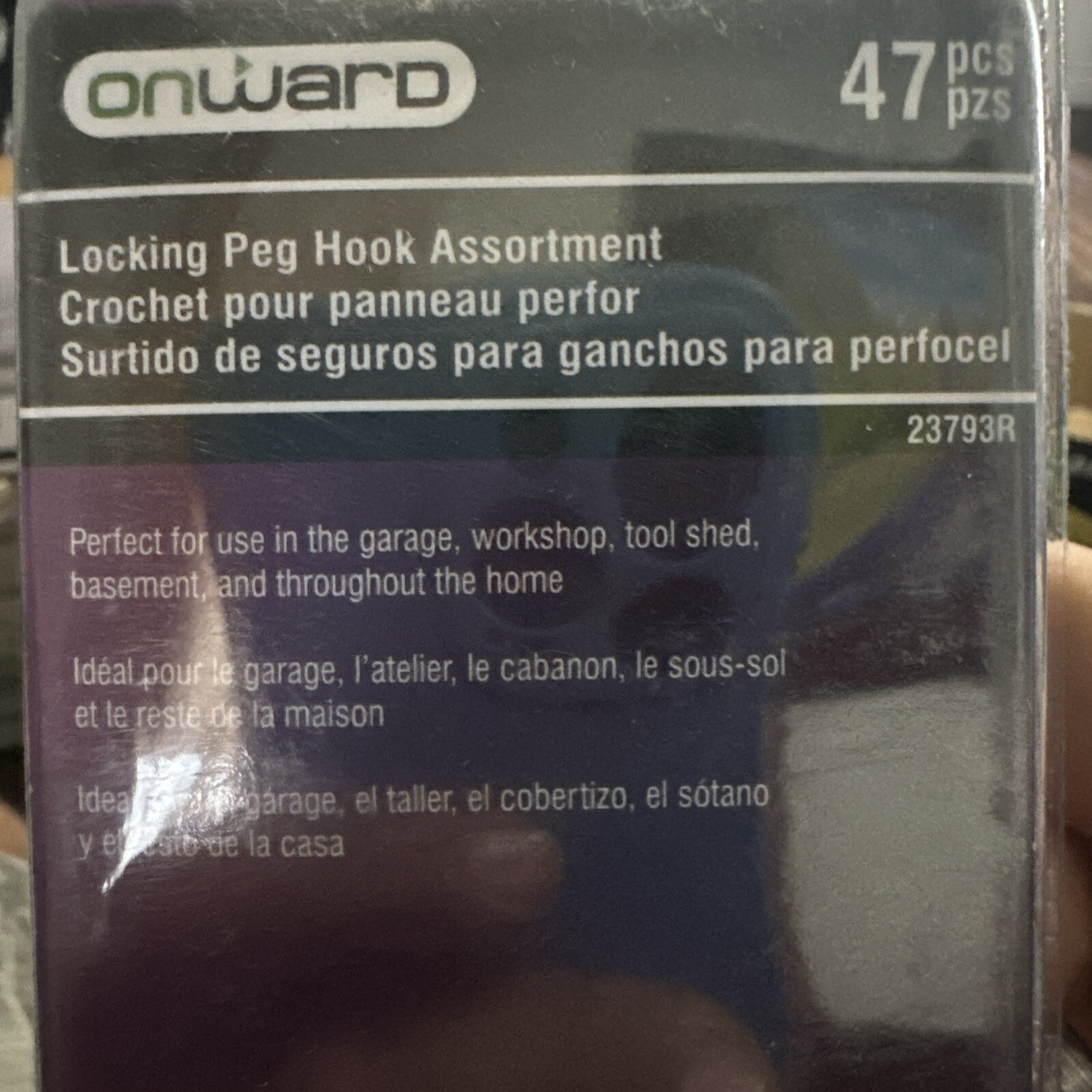 Onward Locking Peg Hook Assortment - 47 Pieces