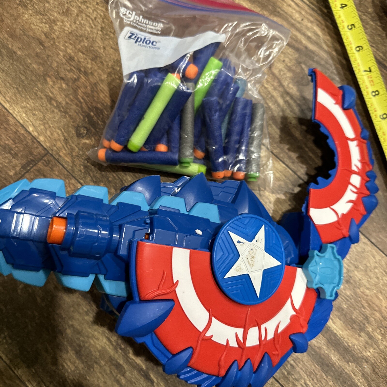 Marvel Captain America Avengers Dart Play Nerf Gun