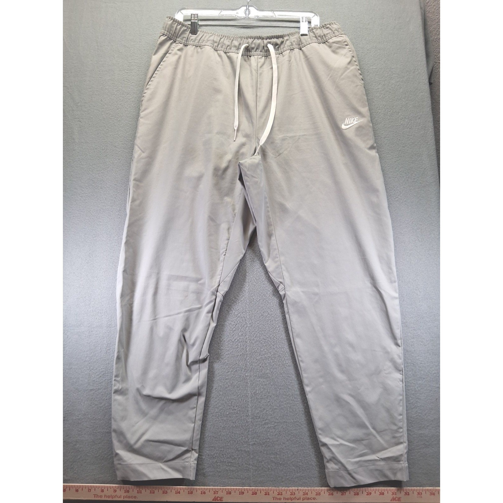 Nike Men Joggers With Drawstrings Light Gray Size XL