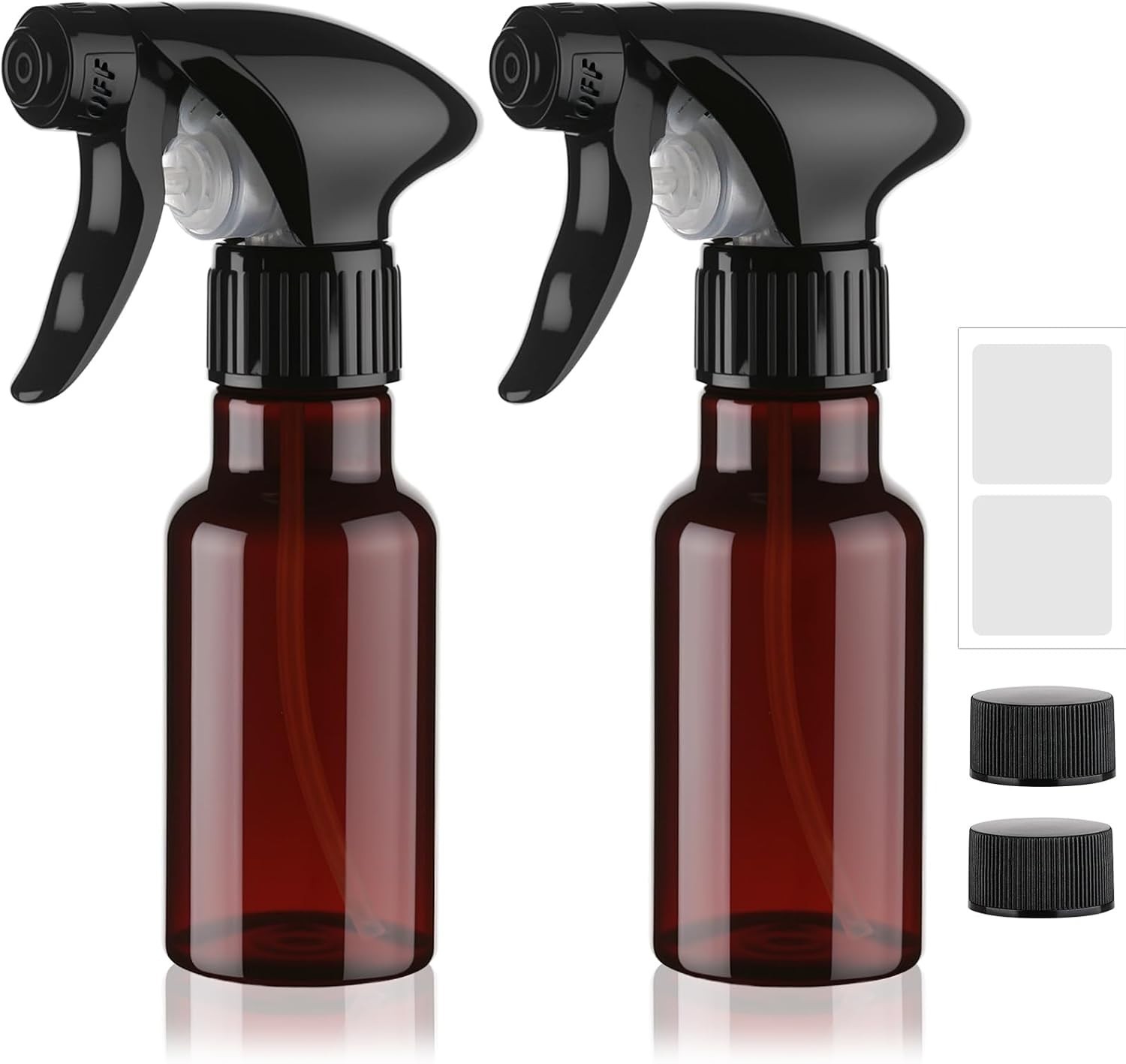 Spray Bottle 4oz Plastic Small Heavy Duty Empty Water Cleaning 2 Pack