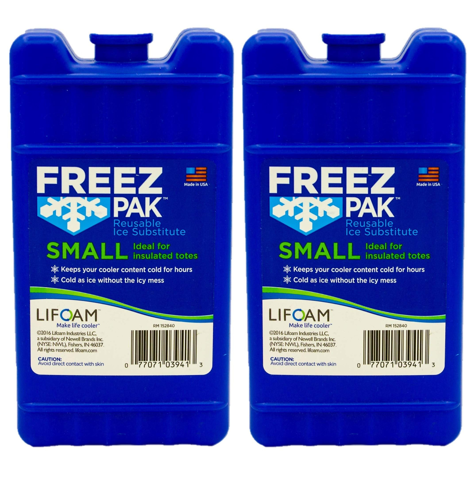 Blue Reusable Ice Packs 2 Pack Long Lasting Cooler Packs for Lunchboxes