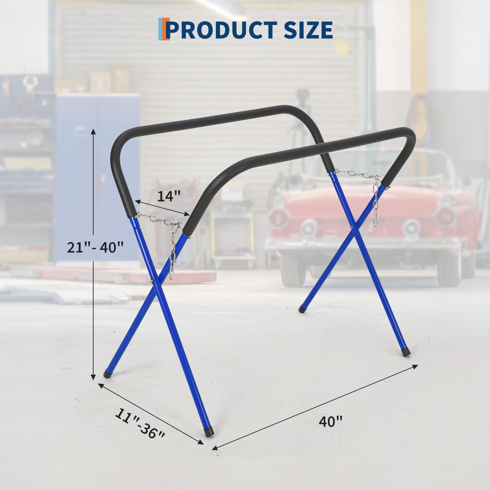 Heavy Duty Portable Workbench 500 lb Capacity Folding Work Stand for Garage