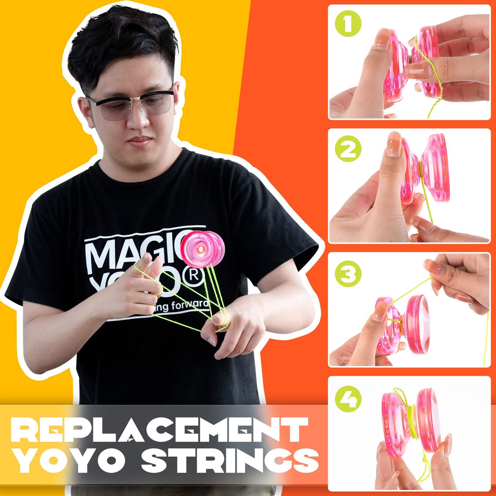 Yoyo Strings Professional 100% Polyester Fits for Responsive and Non Respons...