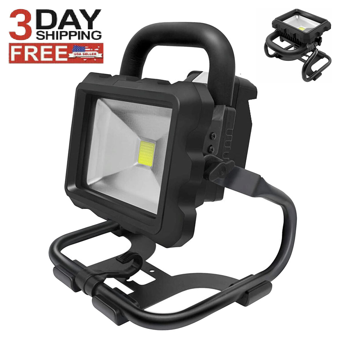 LED Work Light Cordless for Garage Workshop Powered by 20v for Black & Decker