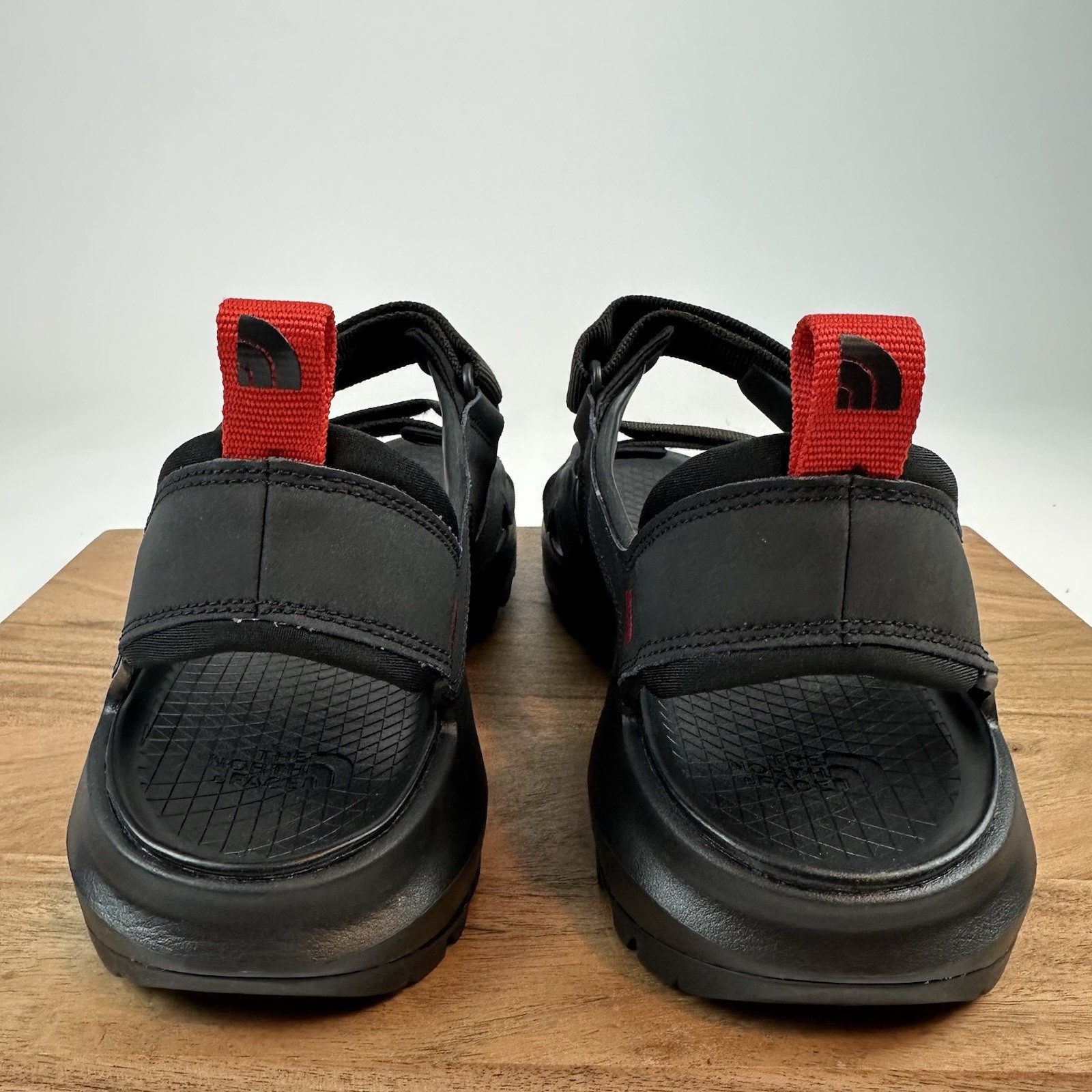 New Mens The North Face Black/Asphalt Hedgehog Sandals Shoes Size 14 M