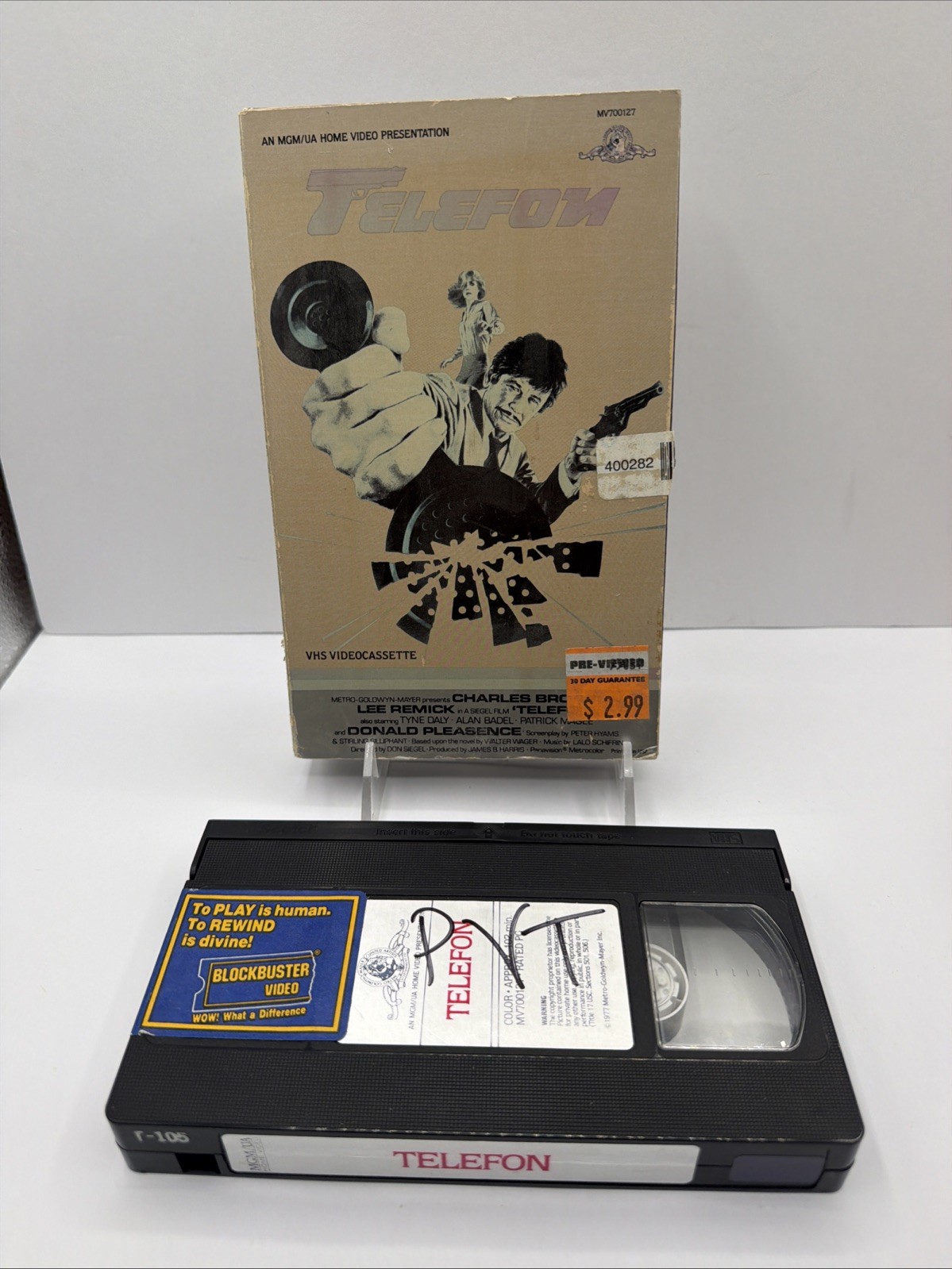 TELEFON (1984) VHSVideocassette Charles Bronson Lee Remick
