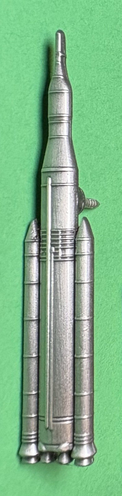 NASA Artemis Orion/Space Launch System Lapel Pin  47 mm Tall - Silver Colour