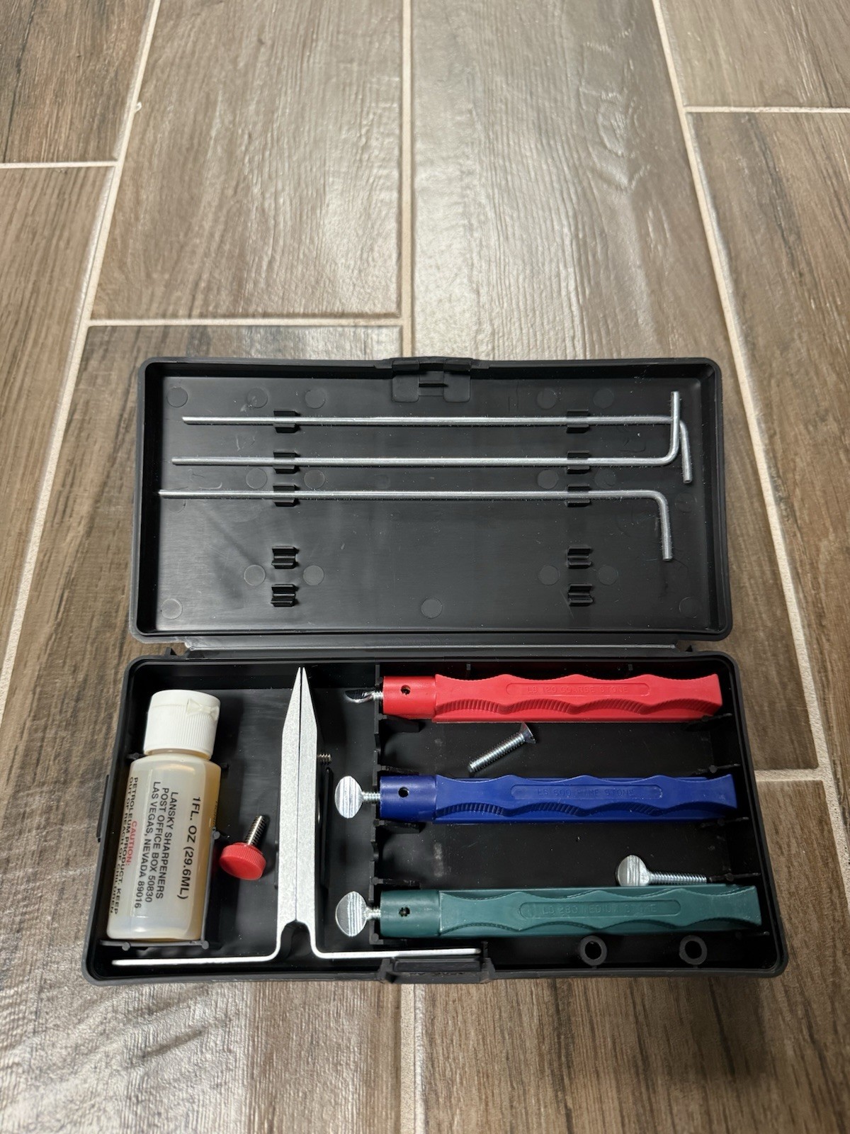 Lansky Standard Precision 3-Stone Knife Sharpening System With Mount