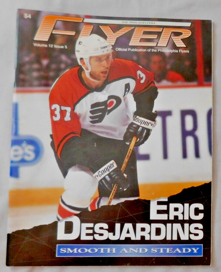 1995-96 Philadelphia Flyers Program Mgazine Volume 12 issue #5 Eric Desjardins