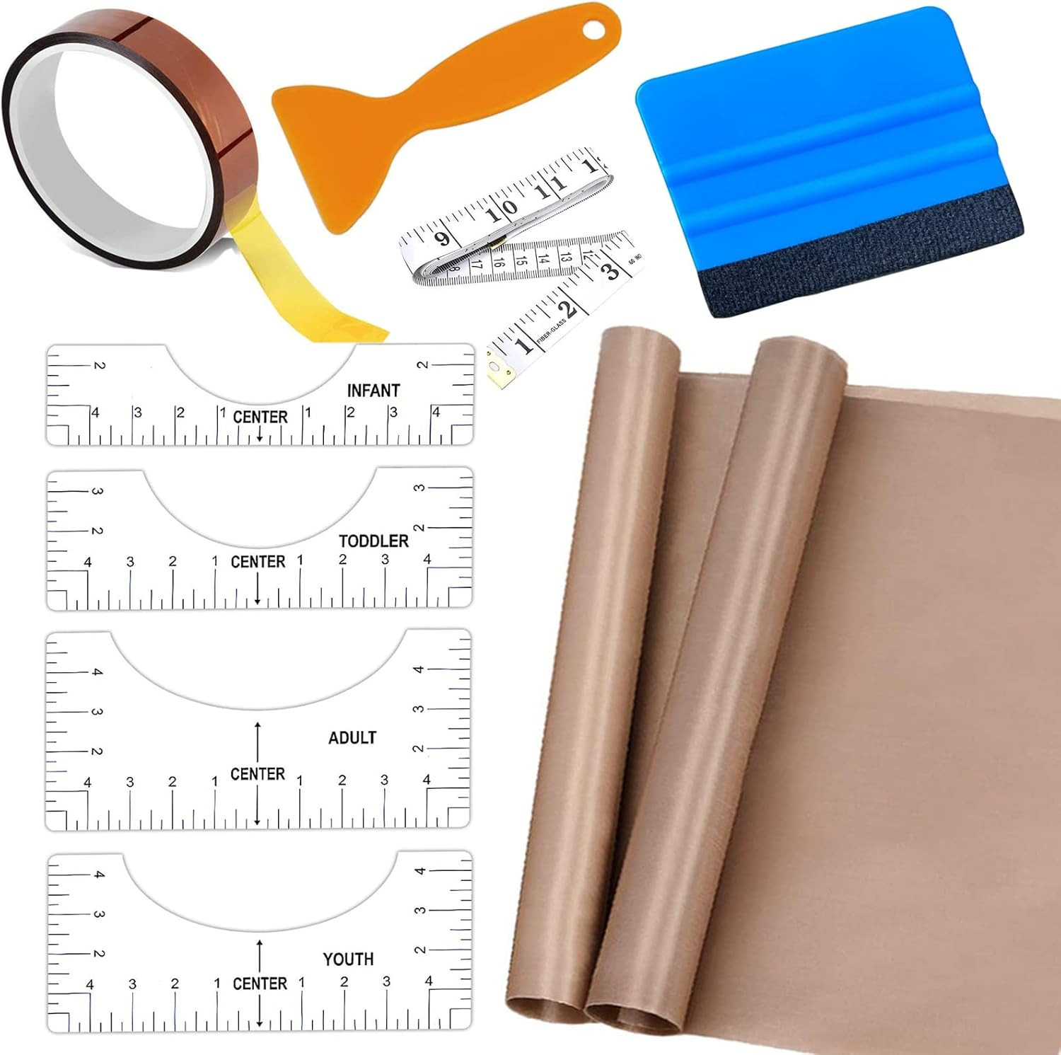 Teflon Sheet for Heat Press T Shirt Teflon Paper Heat Tape for Sublimation Heat
