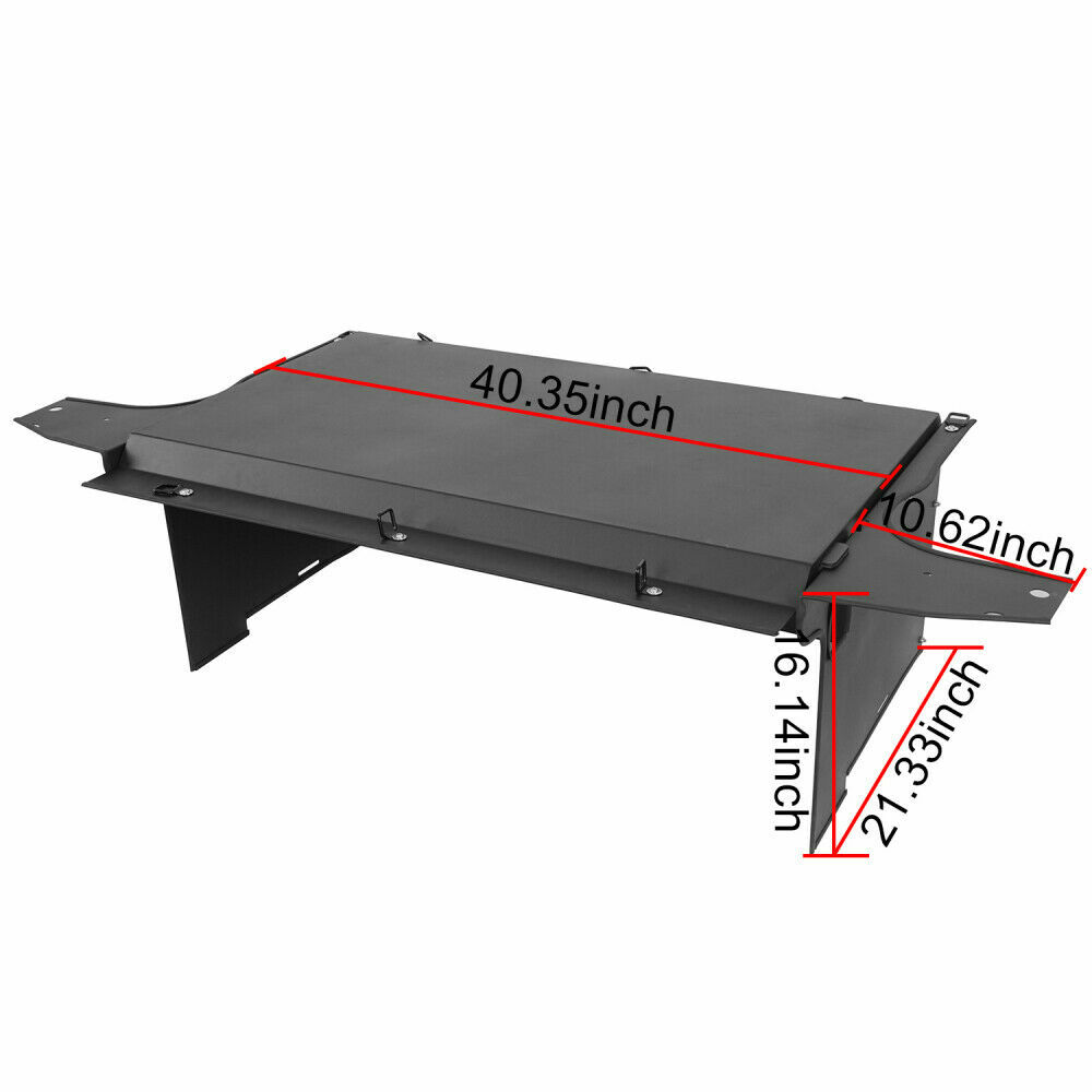 Steel Lockable Storage Security Deck Enclosure Fit Jeep Wrangler JK 2015-2018
