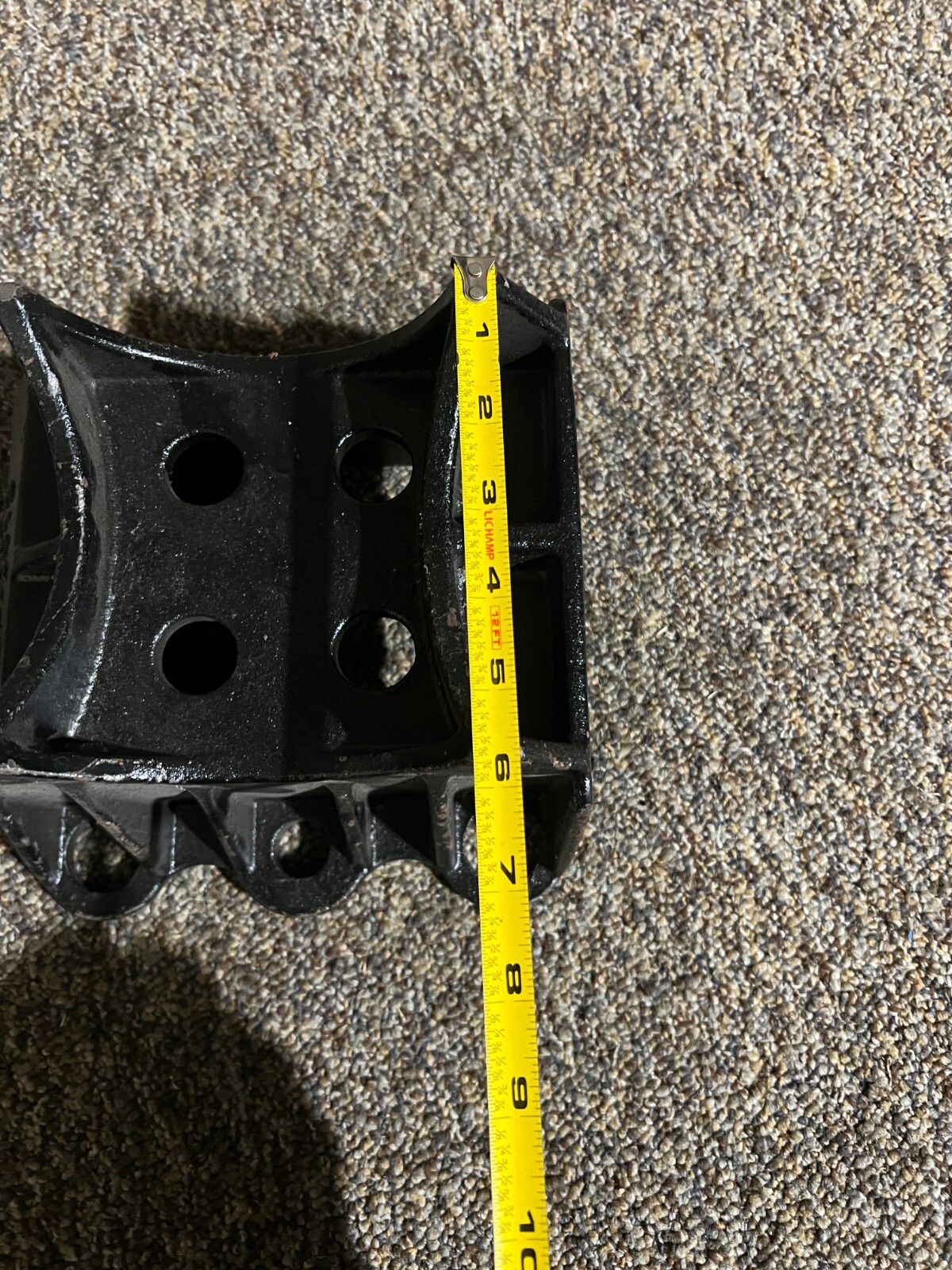 SP-0013 Spring End Cap 9" Width +-8-9/16" Height 4" Thick Black