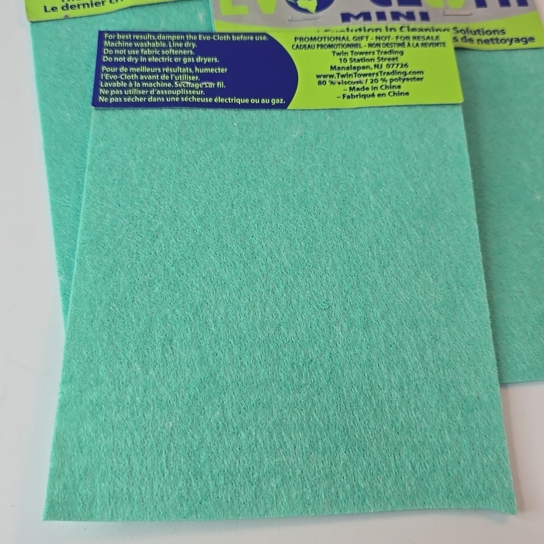 Evo-Cloth Mini Cleaning Solution Super Absorbent Reusable Eco-Friendly Pack Lot