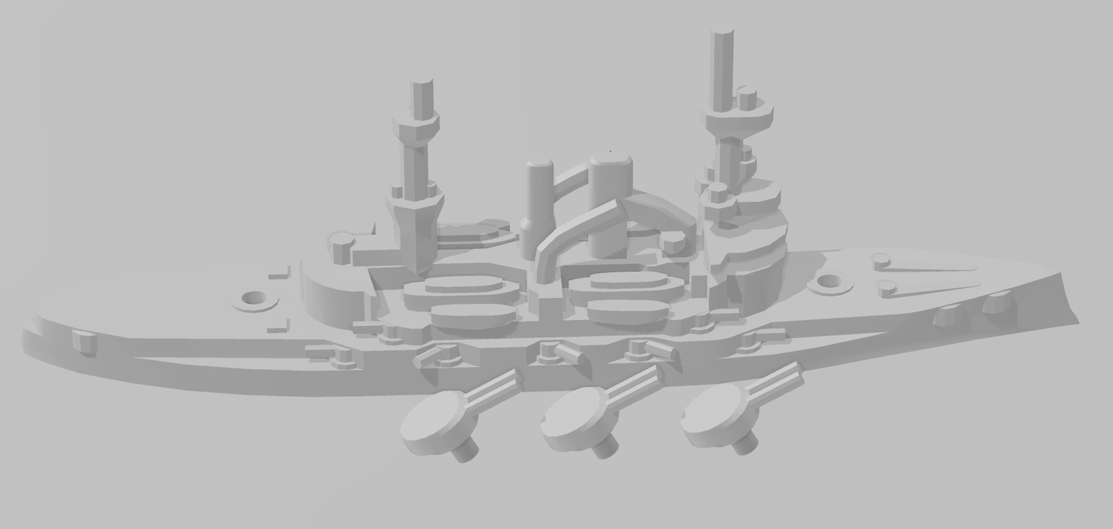 Deutschland - German Navy - Rotating Turret - Wargaming - Naval Miniature