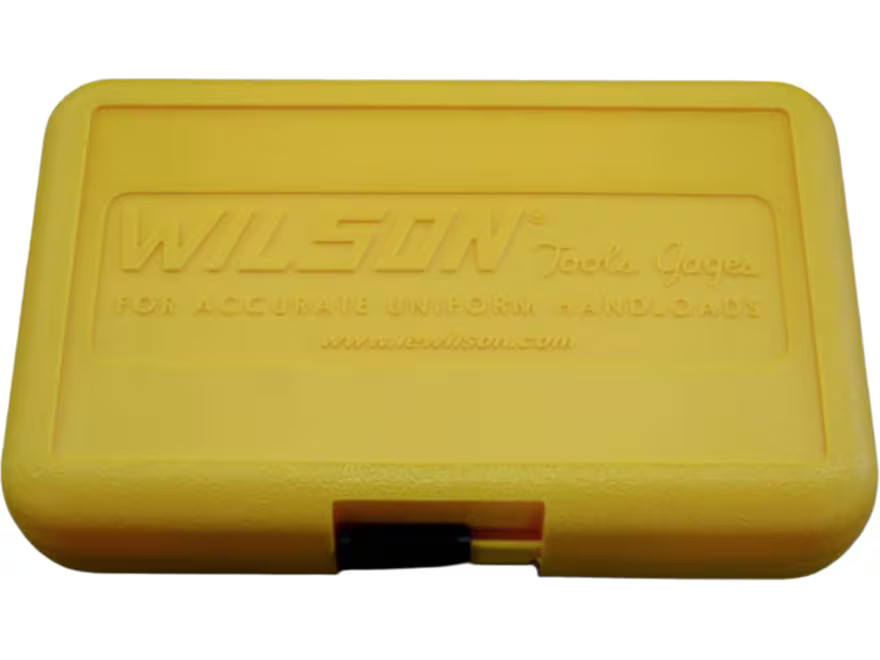 L.E. Wilson Die Kit Storage Box Plastic Yellow