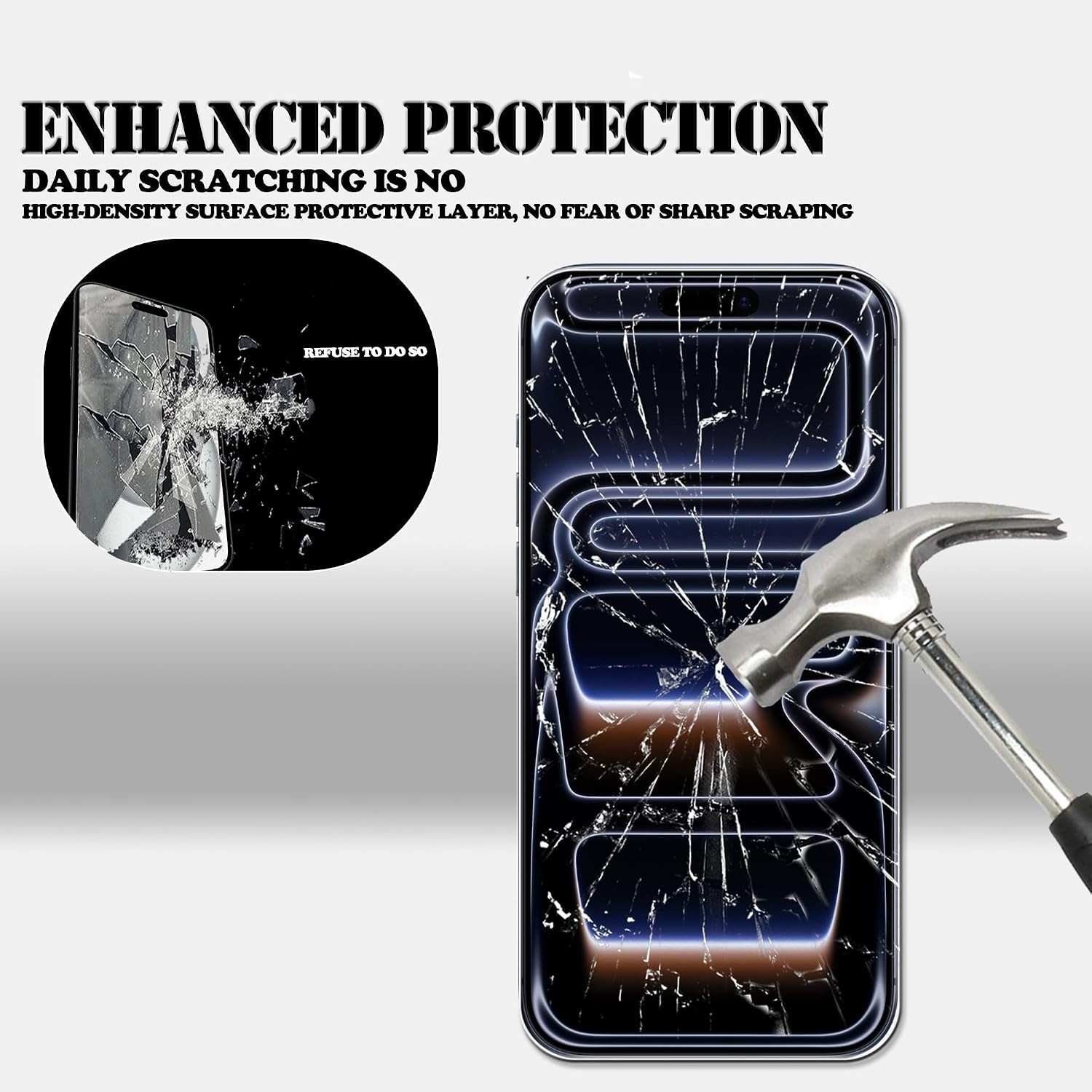 Tempered Glass Screen and Lens Protector 2-Pack for iPhone 17 Pro Max with Tool