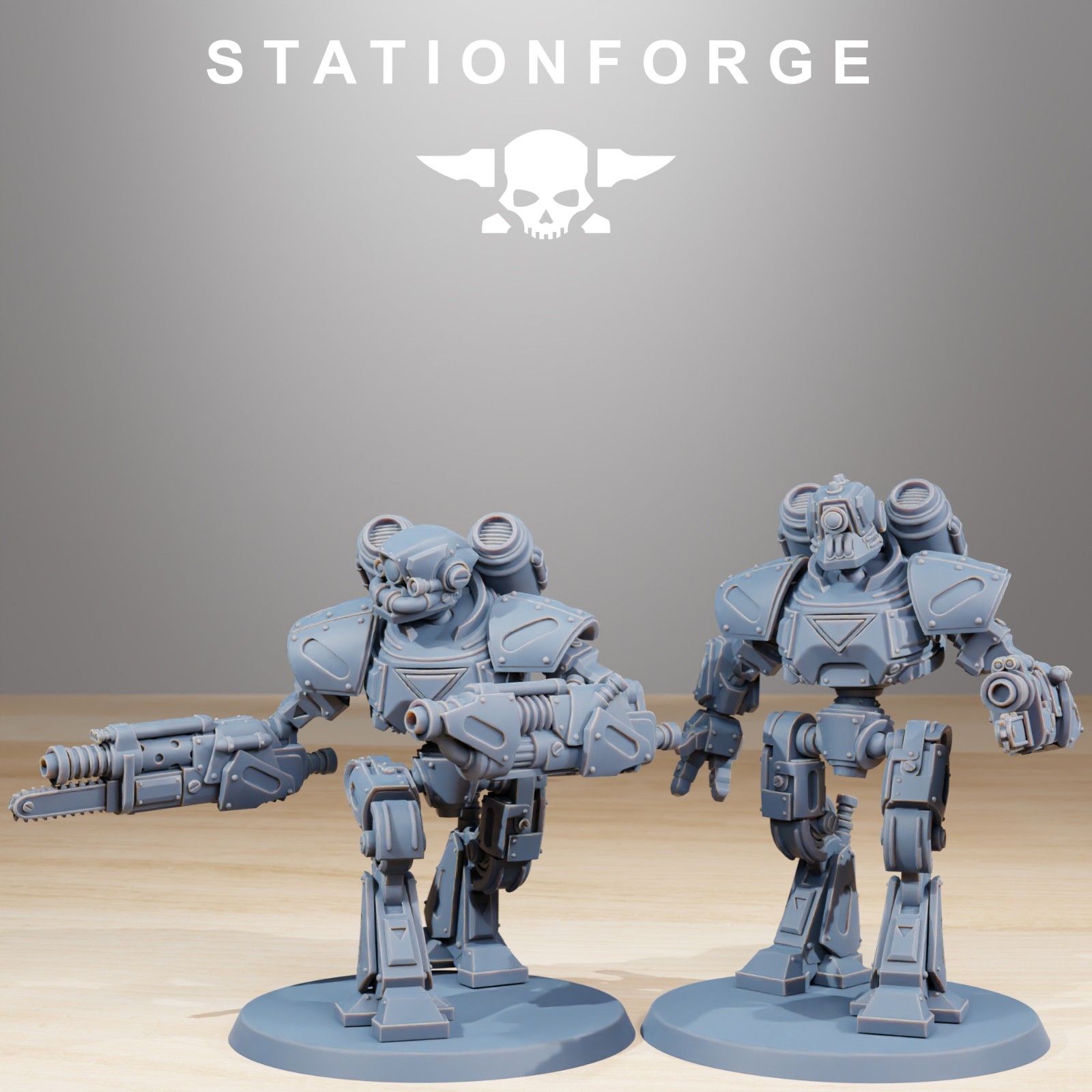 Station Forge Miniatures Scavenger Mechanods Sci Fi Grim Dark Proxy Minis 3D