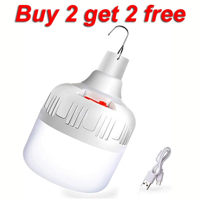 80W Portable LED Camping Light USB Rechargeable Hanging Tent Lamp Night Light