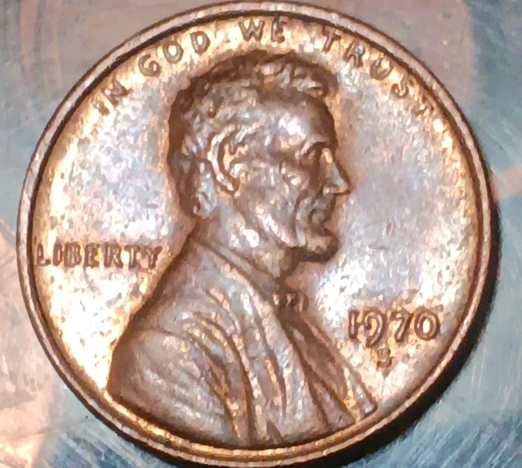1970 S Lincoln Memorial Cent Feature Is The Rare Misaligned SOS Mint Mark